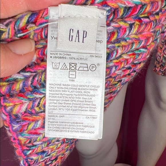 GAP Multicolor Knit Scarf - Picture 6 of 7